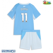 Manchester City Jeremy Doku #11 Hjemmedraktsett Barn 2026-27 Kortermet (+ Korte bukser)